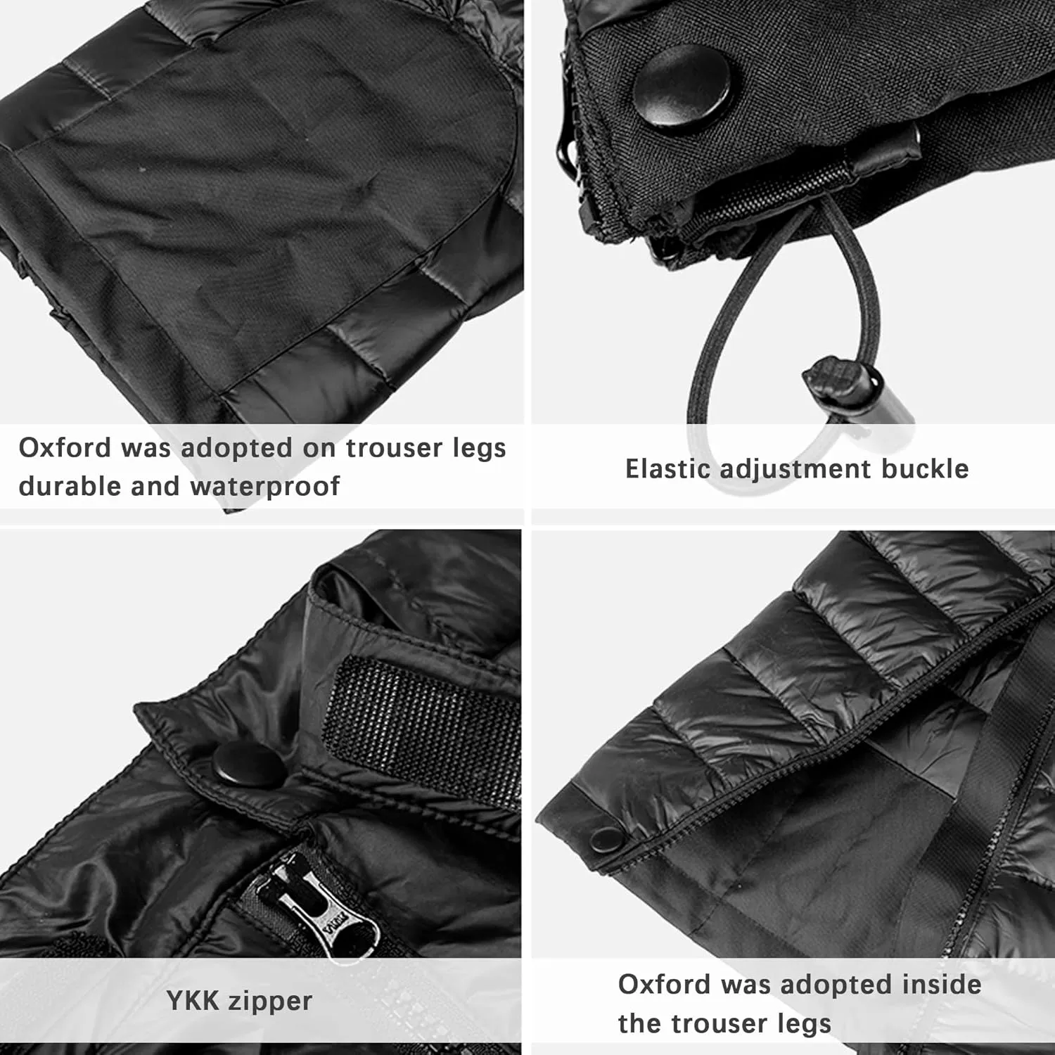 Tofern Men's Warm Down Pants Puffy Down Pants Ultralight Water Resistance Packable Winter Snow Puffer Pant Waterproof Trouser