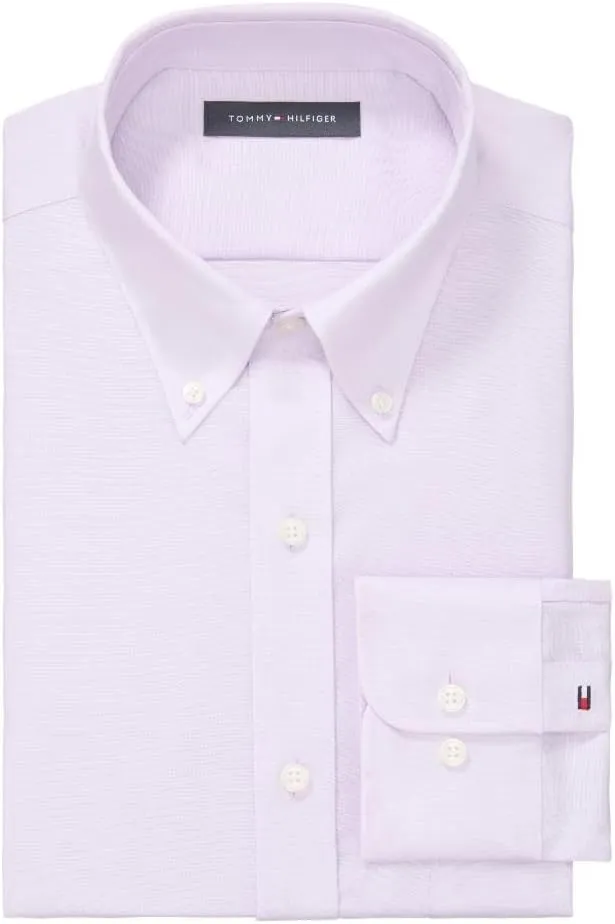Tommy Hilfiger Men's Dress Shirt Regular Fit Oxford