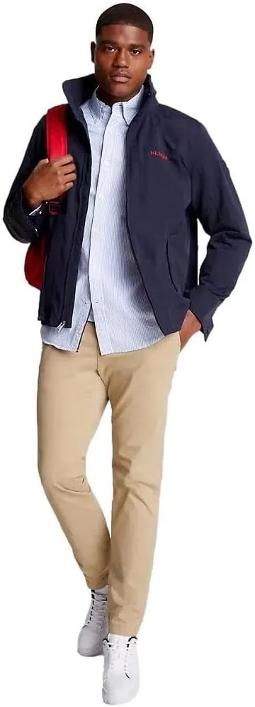 TOMMY HILFIGER Men's Signature Long Sleeve Casual Button Down Shirt in Regular Fit 2025 Collection
