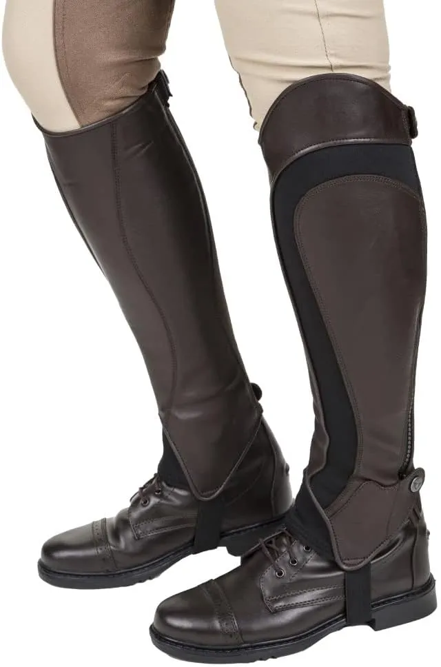 TuffRider Ladies Derby Leather Half Chaps