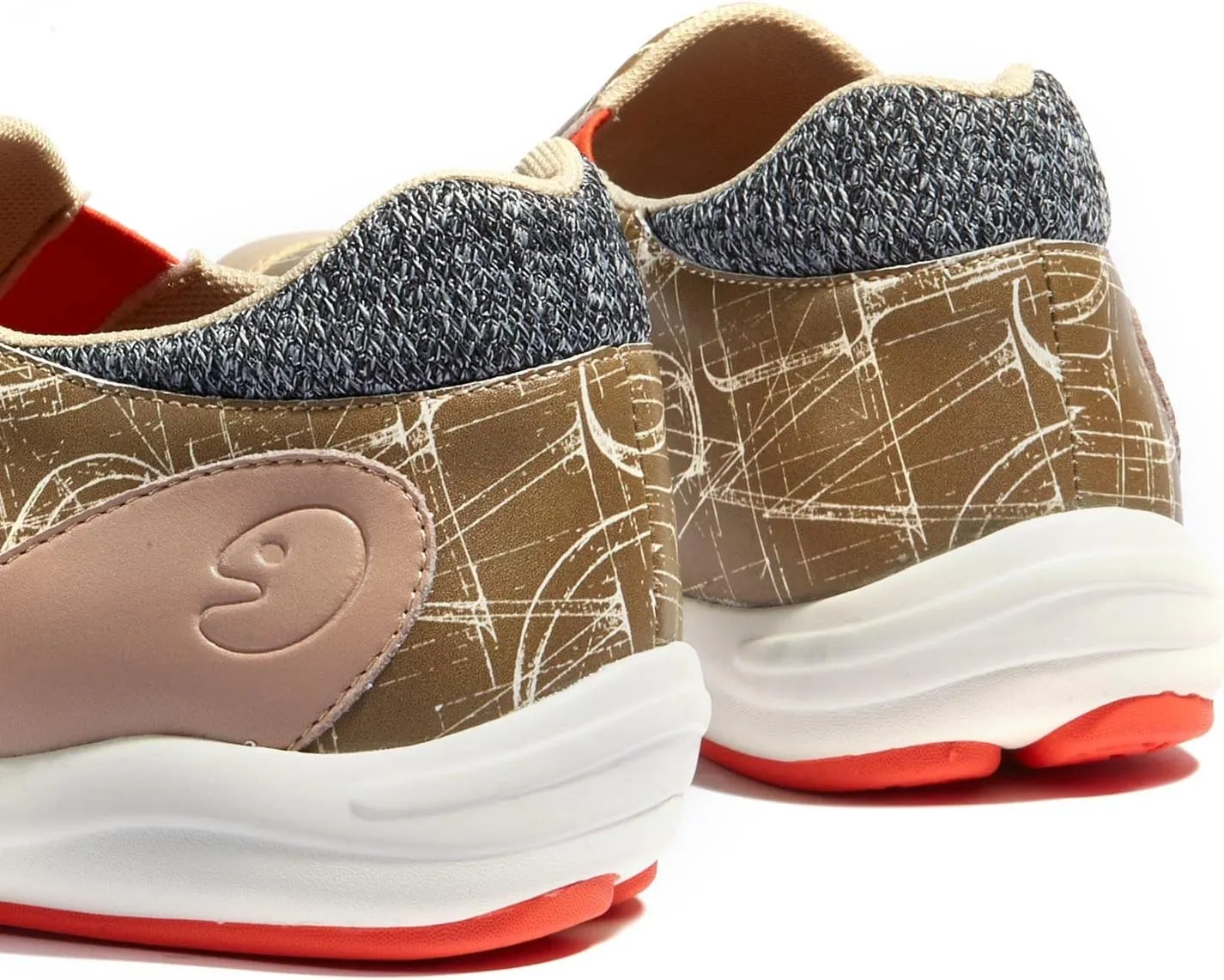 UIN Women's Fashion Platform Sneaker Slip On Walking Casual Comfortable Art Painted Travel Shoes Andalusia