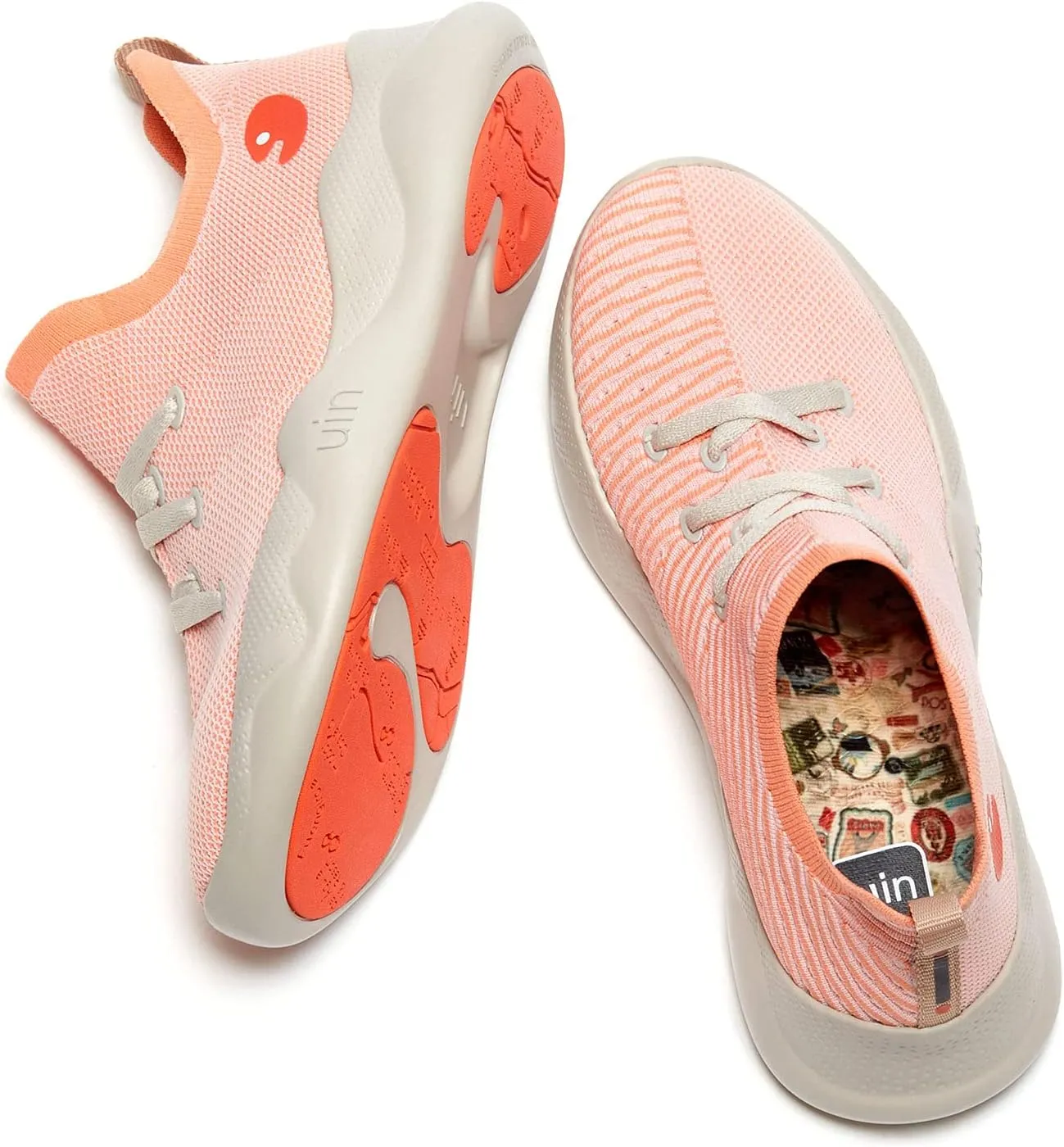 UIN Women's Fashion Sneakers Lightweight Walking Casual Slip Ons Comfortable Art Painted Athletic Travel Shoes