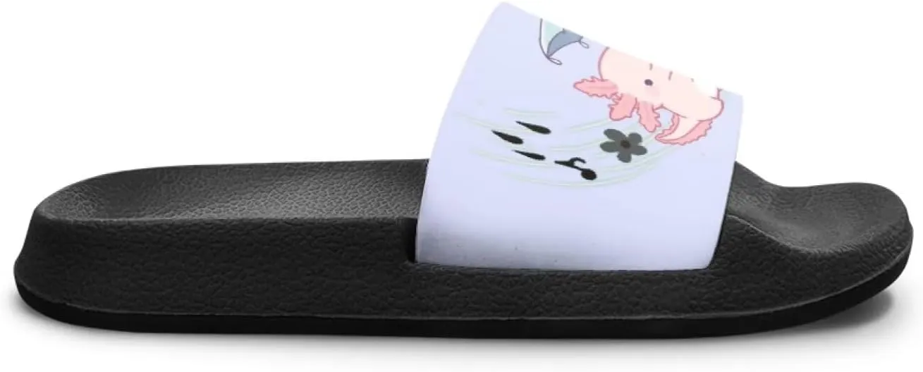 UNICEU Kids House Slippers Comfortable Open Toe Slides Sandals Girls Boys Slip On Lightweight Casual Shower Shoes
