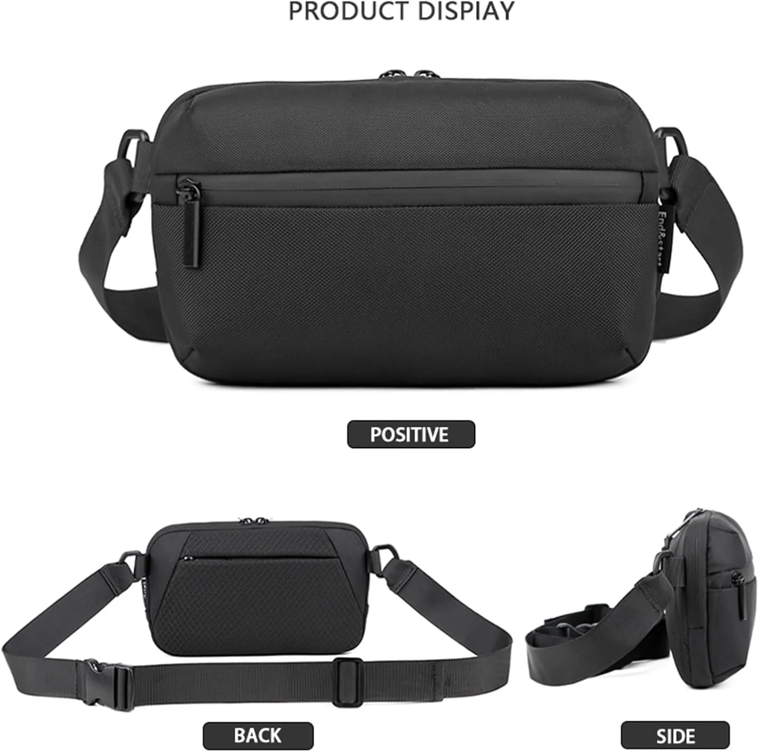UnisexAdult Small Crossbody Messenger Bag Durable Chest Handbag Sling Crossbody Backpack