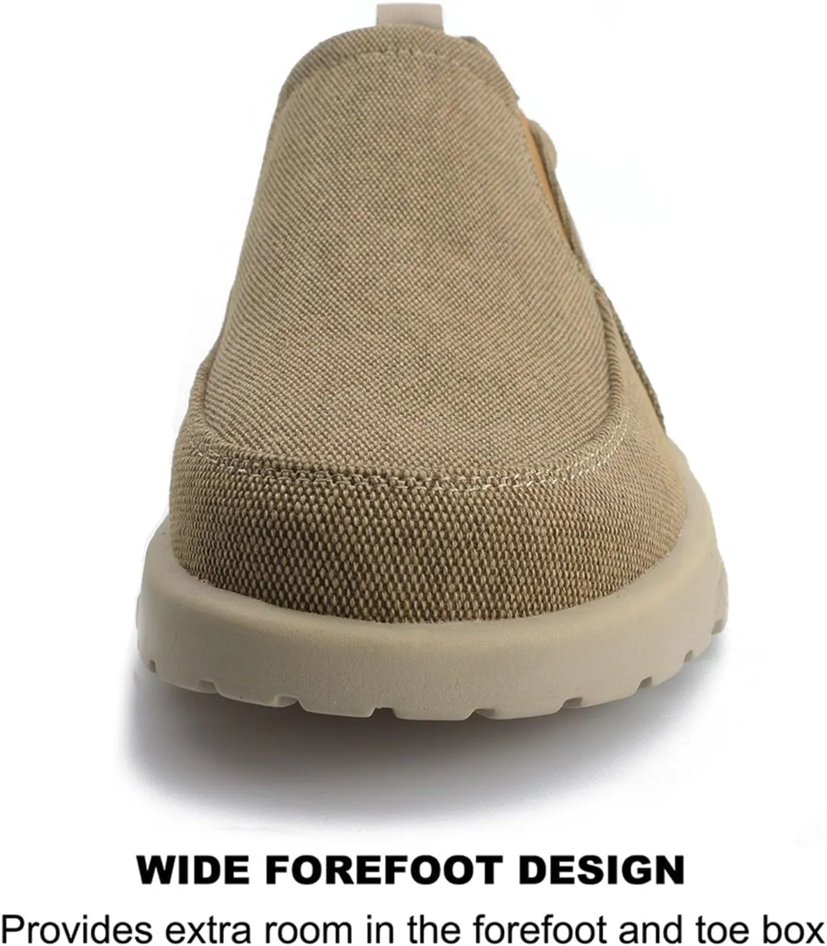 UPIShi Men's Slip On Arch Support Loafers Casual Orthopedic Plantar Fasciitis Relief Non Slip Canvas Comfortable Walking Shoes