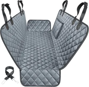URPOWER 100% Waterproof Pet Seat Cover Car Seat Cover for Pets - Scratch Proof & Nonslip Backing & Hammock, Quilted, Padded, Durable Pet Seat Covers for Cars Trucks and SUVs
