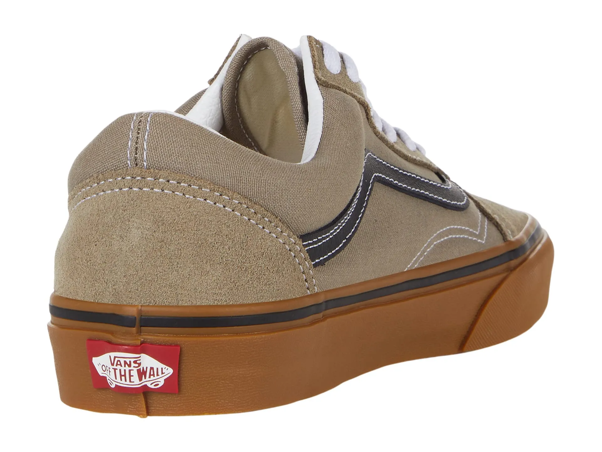 Vans Women's Low-top Trainers Sneaker 10 (Gum) Timber Wolf/Black