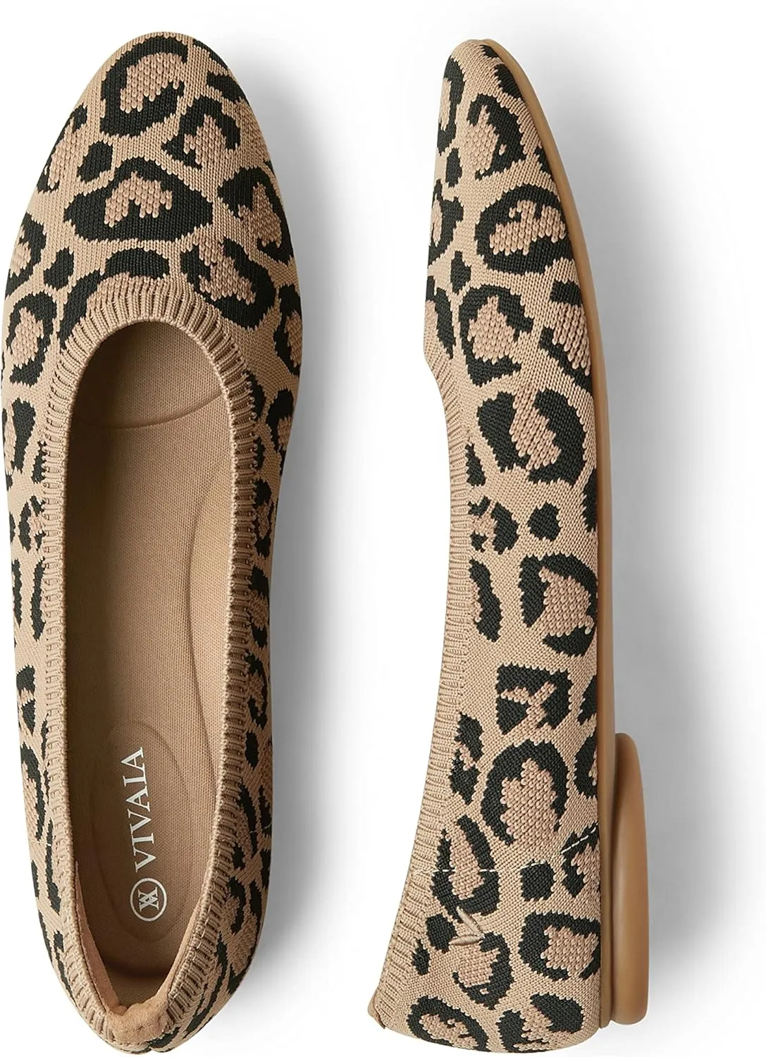VIVAIA Almond-Toe Ballet Flats Women's Casual Flats Slip on Comfortable shoes cute flats for women(Tamia 2.0)