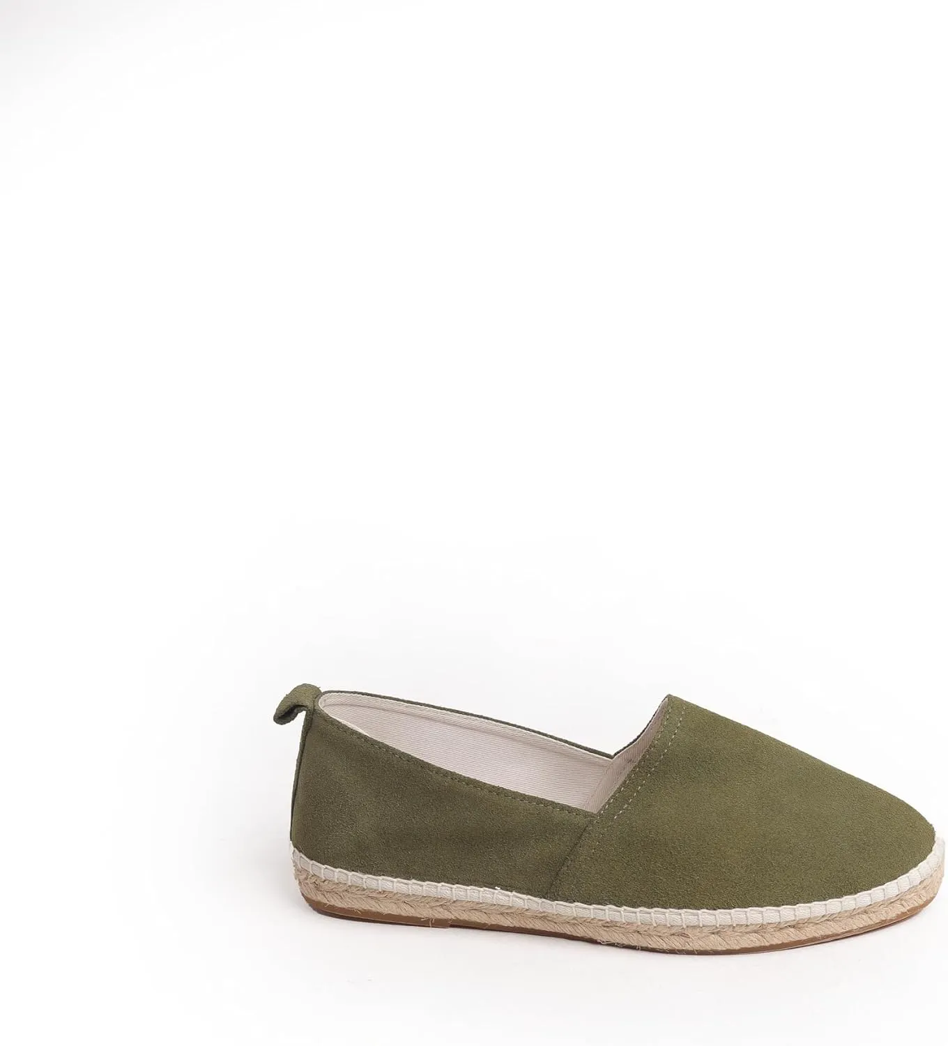 VOLIRIN & KAMMV Closed Toe Comfortable Suede Slip on Flat Espadrilles for Men