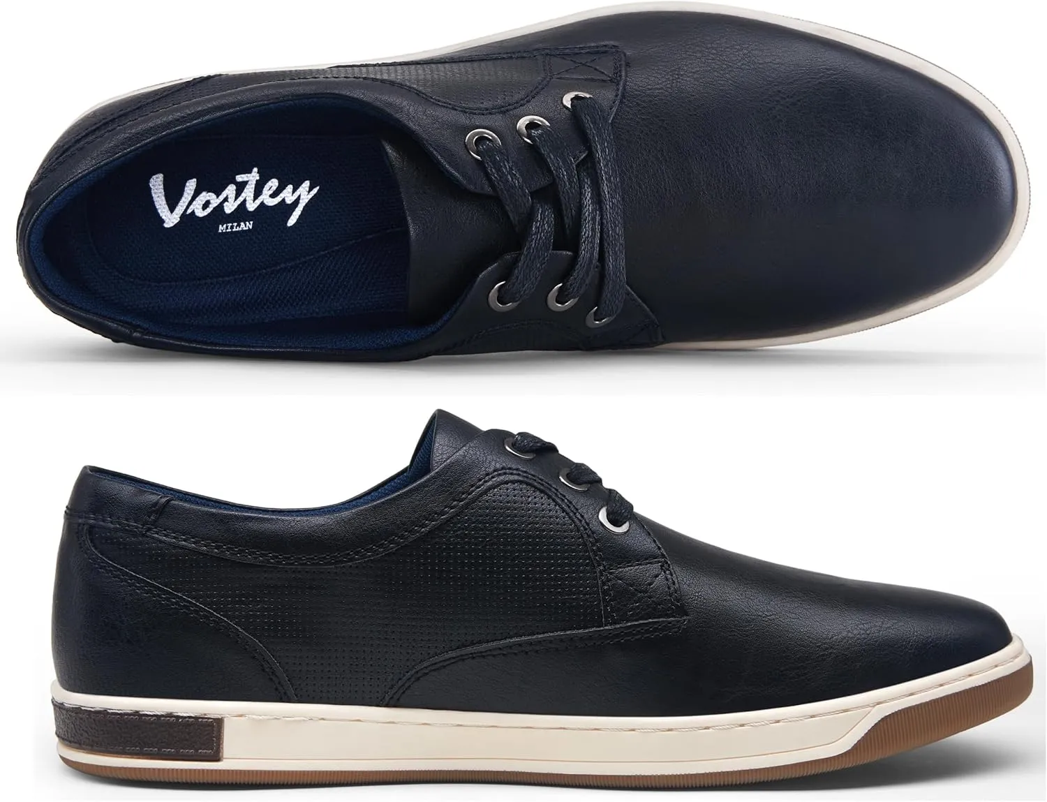 Vostey Men's Sneakers Fashion Casual Shoes Dress Sneaker Oxford Shoes