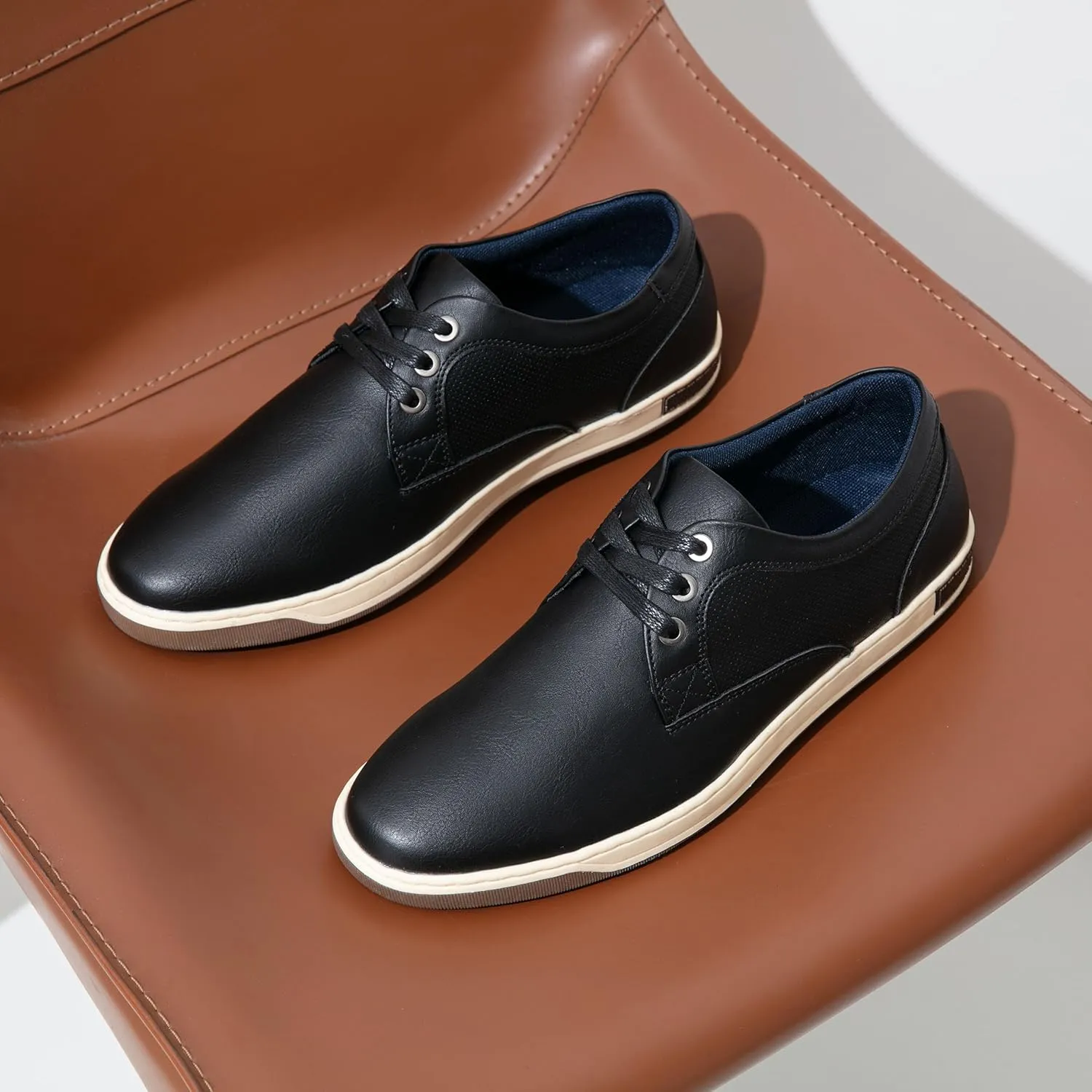 Vostey Men's Sneakers Fashion Casual Shoes Dress Sneaker Oxford Shoes