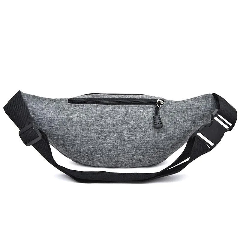 Waterproof Multi Function Chest Bag With Pockets Black