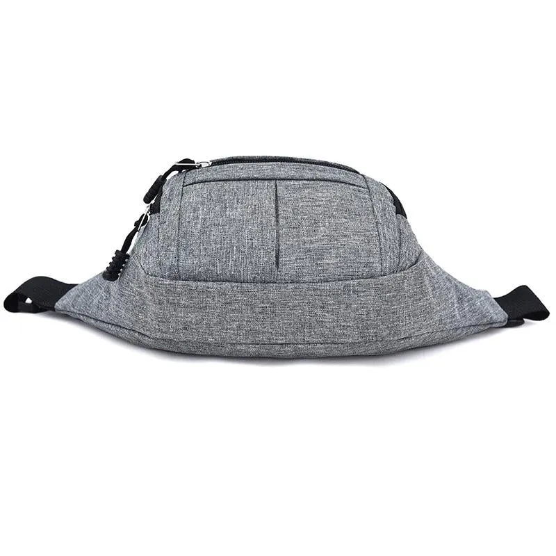 Waterproof Multi Function Chest Bag With Pockets Black