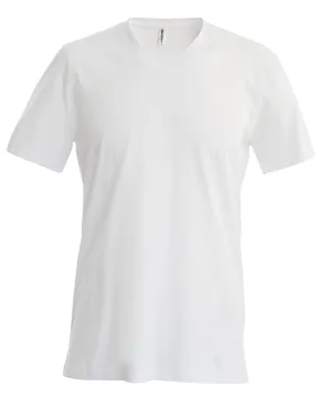 White - Men's short-sleeved V-neck T-shirt