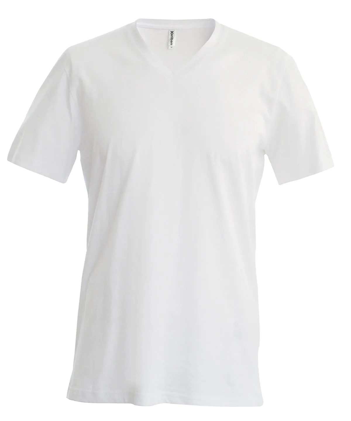 White - Men's short-sleeved V-neck T-shirt