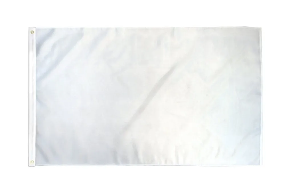 White Solid Color 3x5ft DuraFlag