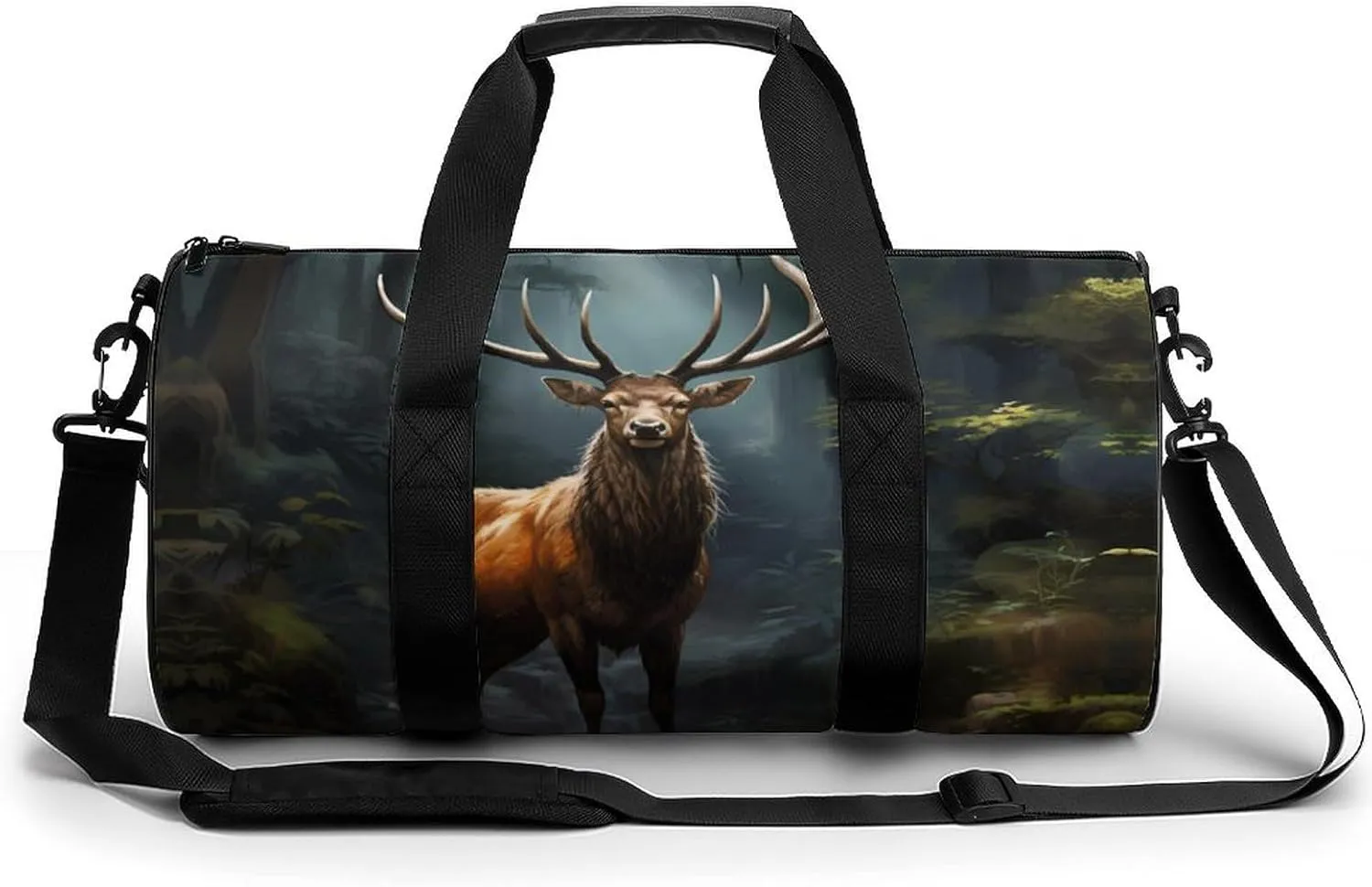 Wildlife Deer Sports Gym Bag Durable Workout Bags Travel Duffel Bags Yoga Exercise Bag for Women Men