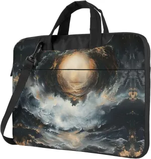 WITHIN THE TIDES Print Trendy Oxford Cloth Laptop Bag - Versatile Laptop Case,Messenger Bag, Shoulder Bag