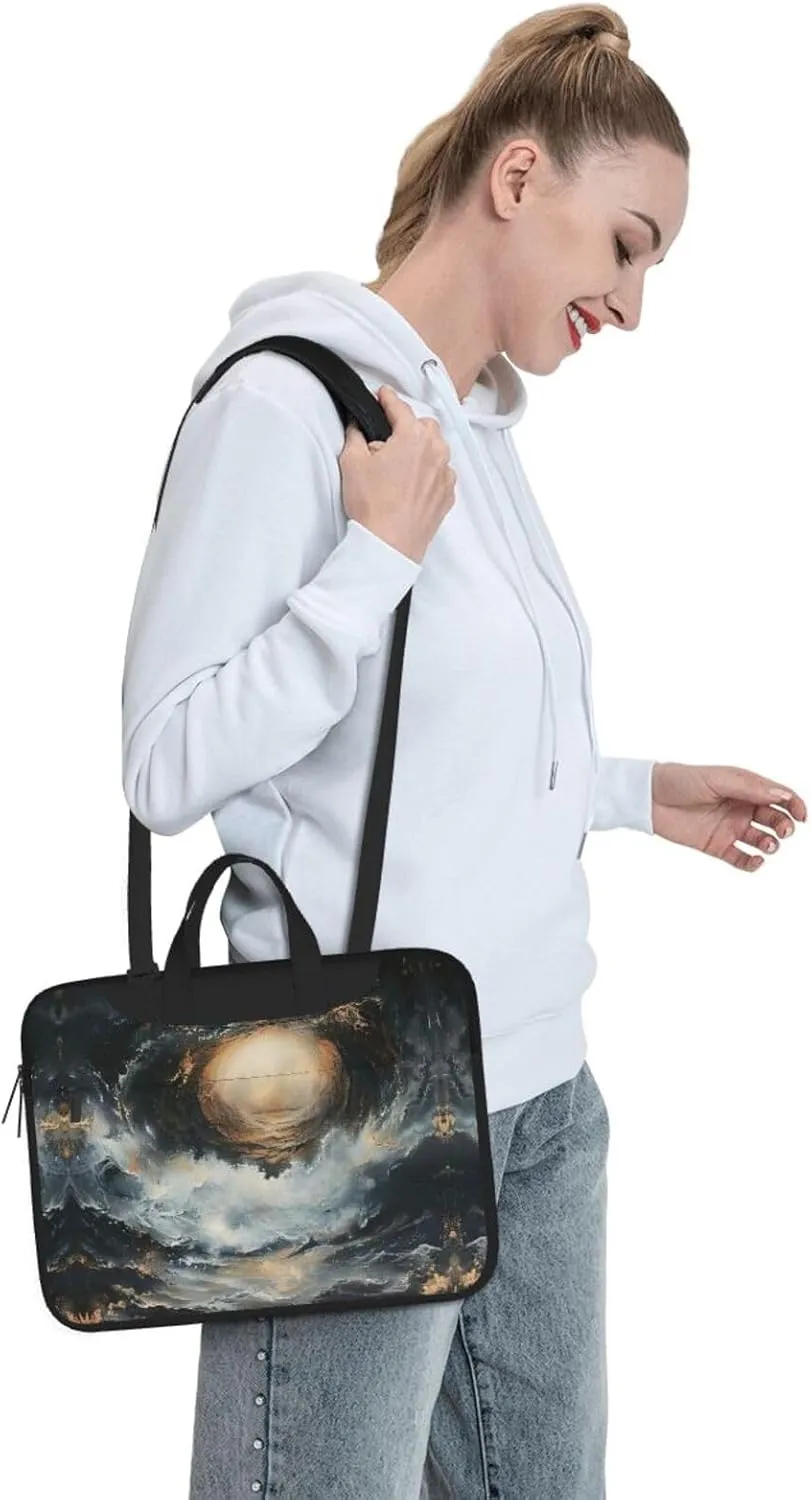 WITHIN THE TIDES Print Trendy Oxford Cloth Laptop Bag - Versatile Laptop Case,Messenger Bag, Shoulder Bag
