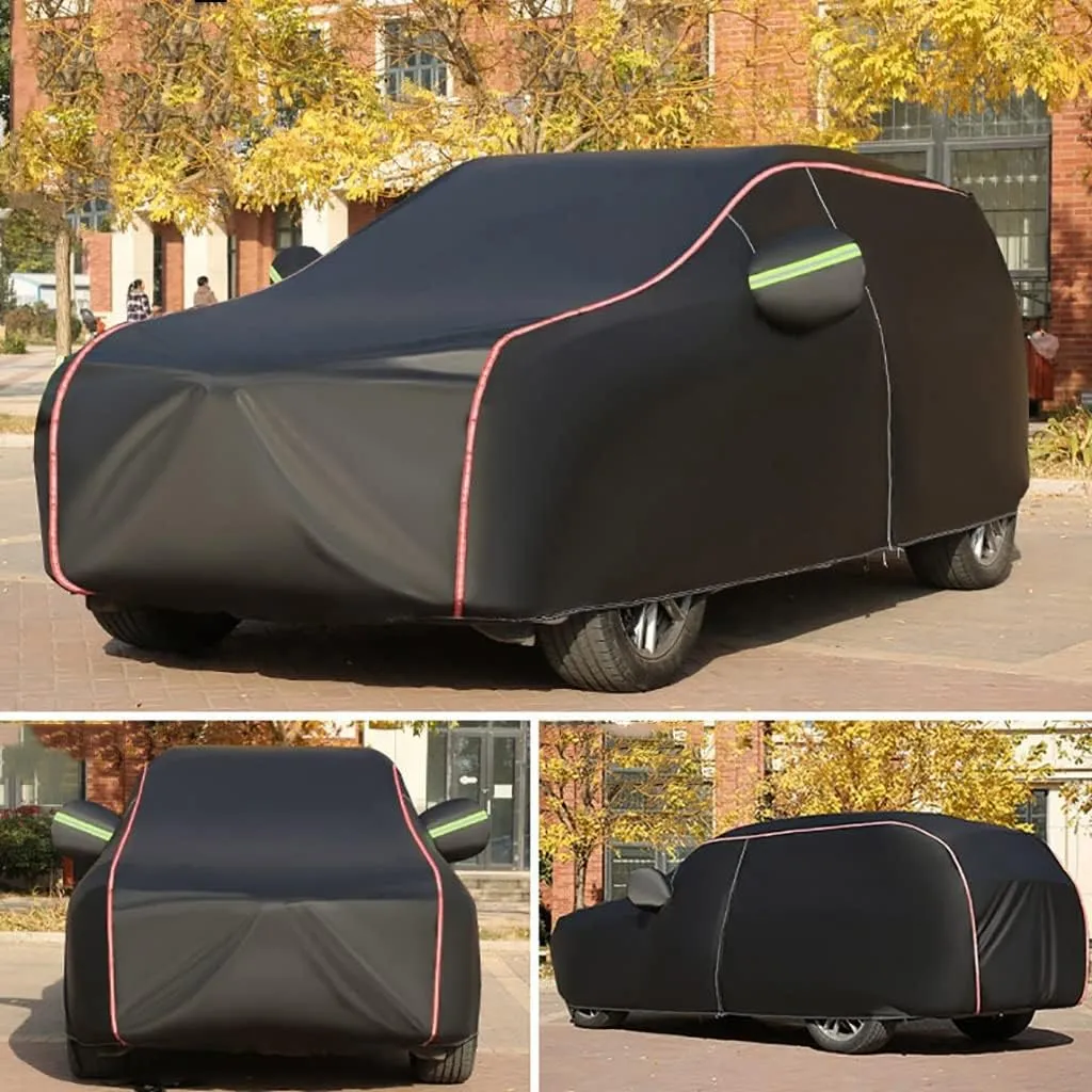 WOLWES Car Cover are Suitable for Citroen C5 Estate All-Weather Windproof, Snowproof, Rainproof, UV-Protected and Breathable All-Season Universal with Side Door Zip Oxford Cloth Car Cover (Color : Bl