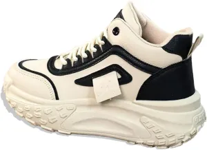 Women's High Top Chunky Sneakers Fashion Platform Non-Slip Walking Boots Comfortable Slip-On Running Shoes