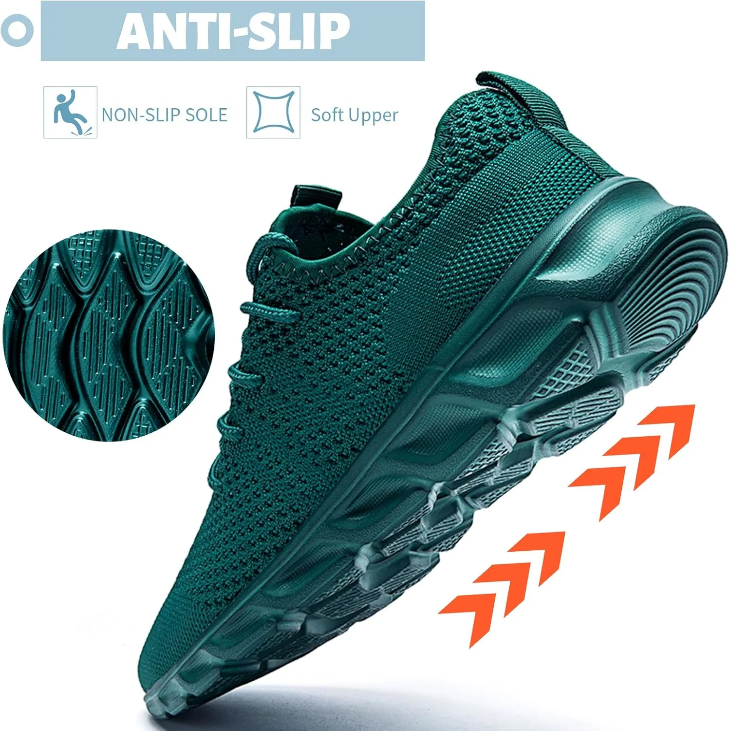 Womens Mens Running Shoes Tennis Sneakers Lightweight Gym Slip on Unisex Shoes Athletic Workout Walking Shoes