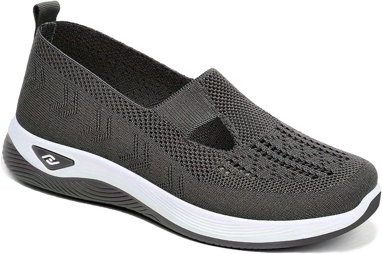 Women's Orthopedic Athletic Walking Shoes Slip On Casual Moderatearch Support Mesh-Comfortable Workout Sneakers
