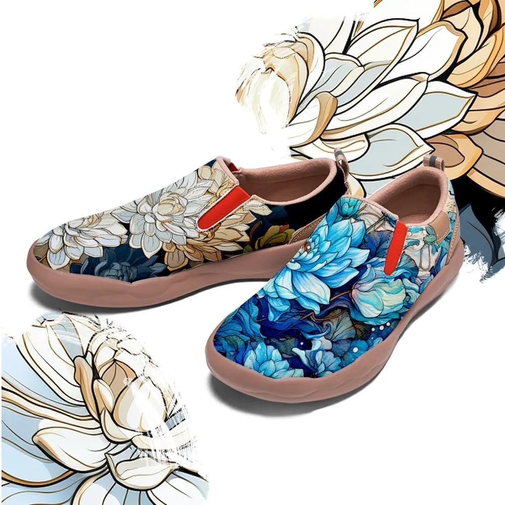 Women's Painted Travel Shoes Casual Slip On Comfortable Walking Loafers