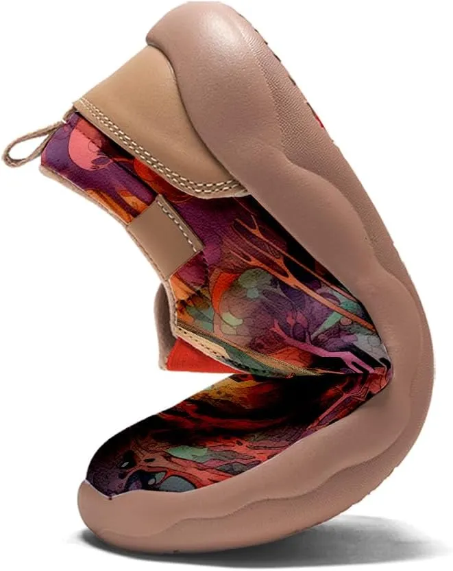 Women's Painted Travel Shoes Casual Slip On Comfortable Walking Loafers