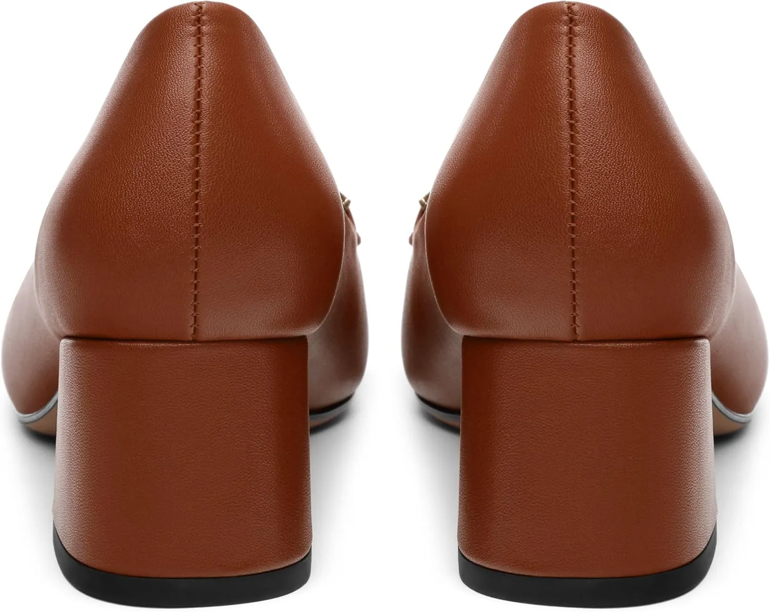 Women's Pumps Low Chunky Block Heel Square Toe Slip On Comfortable Dress Shoes for Work Office Casual