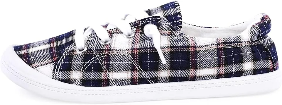 Women's Slip On Canvas Sneaker Low Top Casual Walking Shoes Classic Comfort Flat Fashion Sneakers