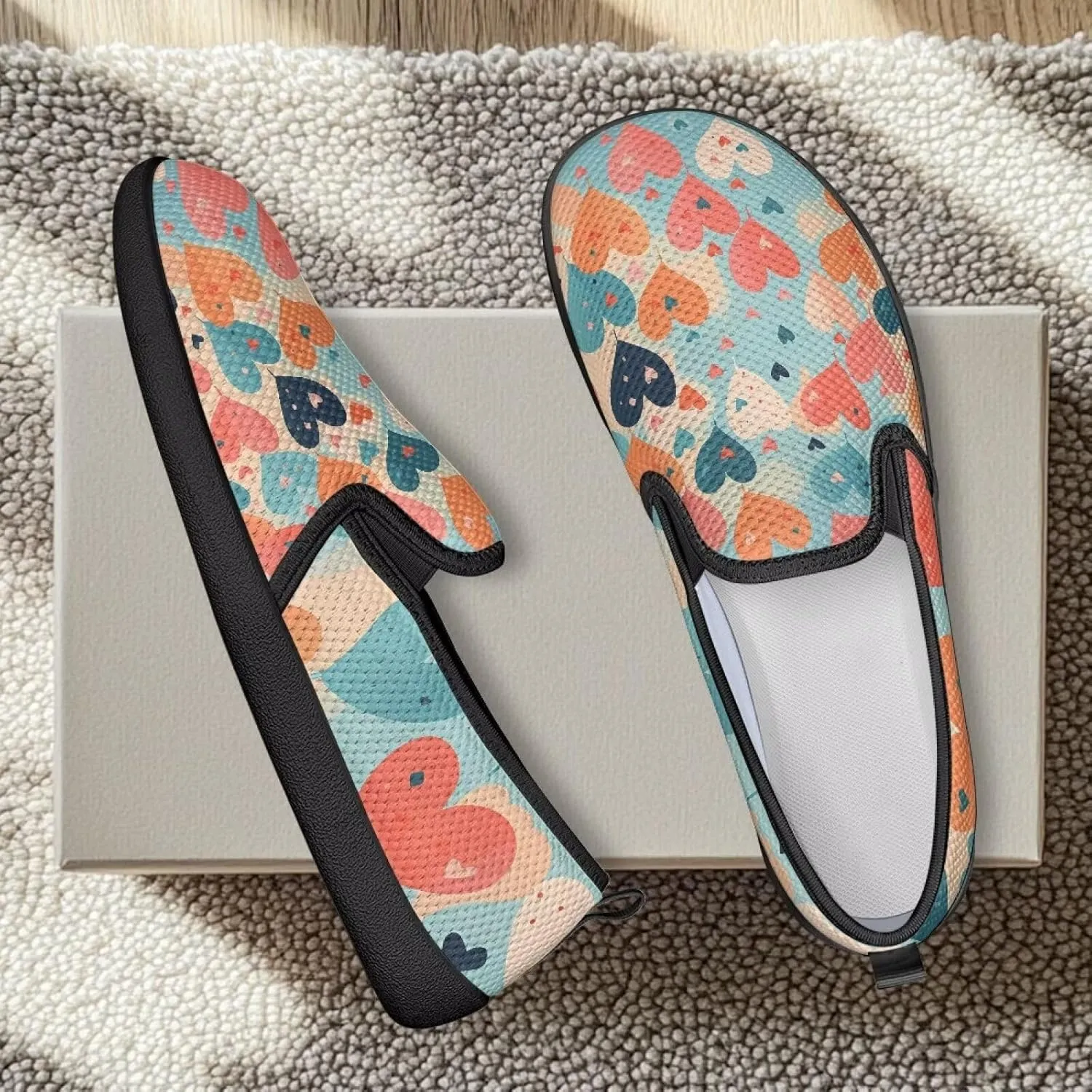 Women's Slip On Fashion Flats Comfortable Dressy Loafer Shoes Round Toe Lightweight Shoes for Office Work Daily Wear Gifts for Mom Wife Sister US Size 6-11