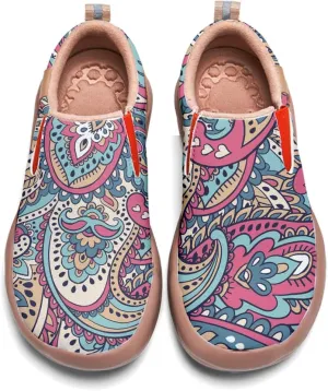 Womens Slip On Travel Shoes - Loafers Mandala Painted Sneakers Lightweight Comfortable Casual Walking Shoes