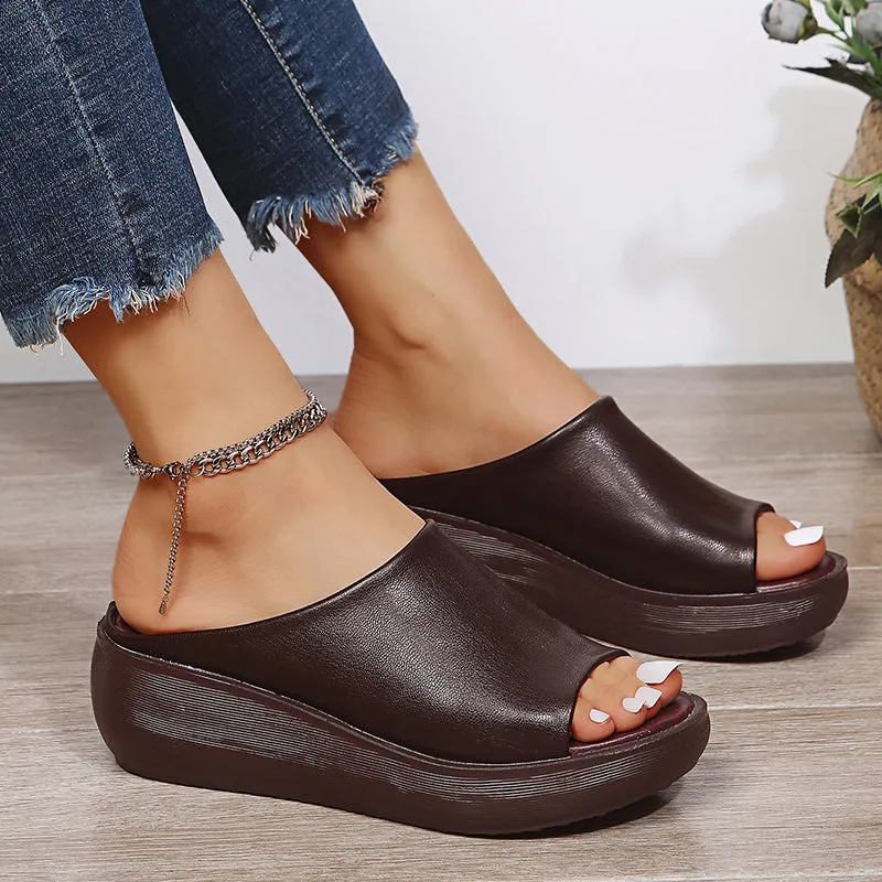 Women's Slip On Wedge Sandals | Platform Slides