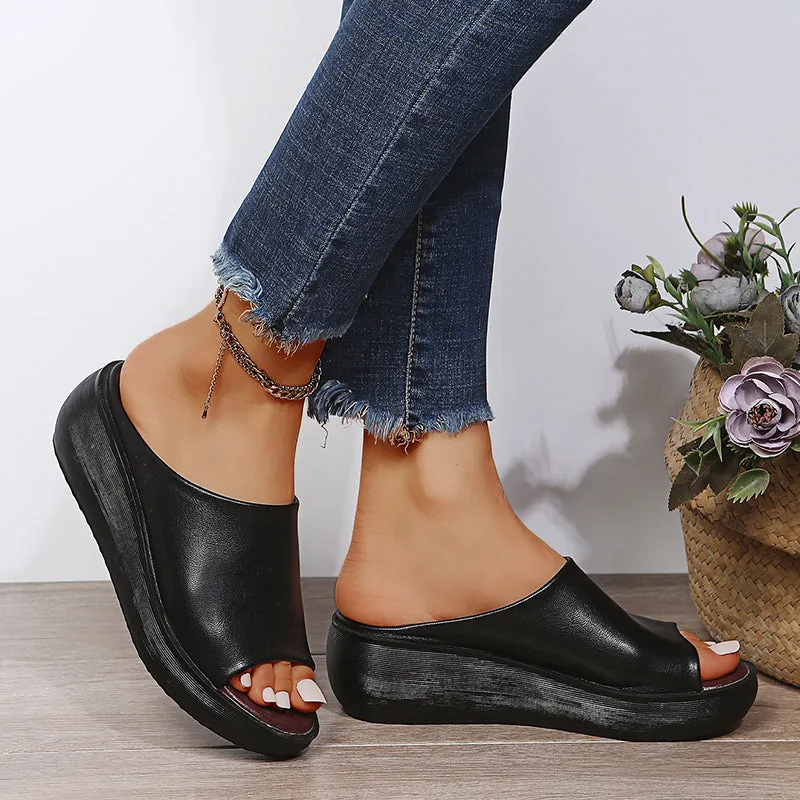 Women's Slip On Wedge Sandals | Platform Slides