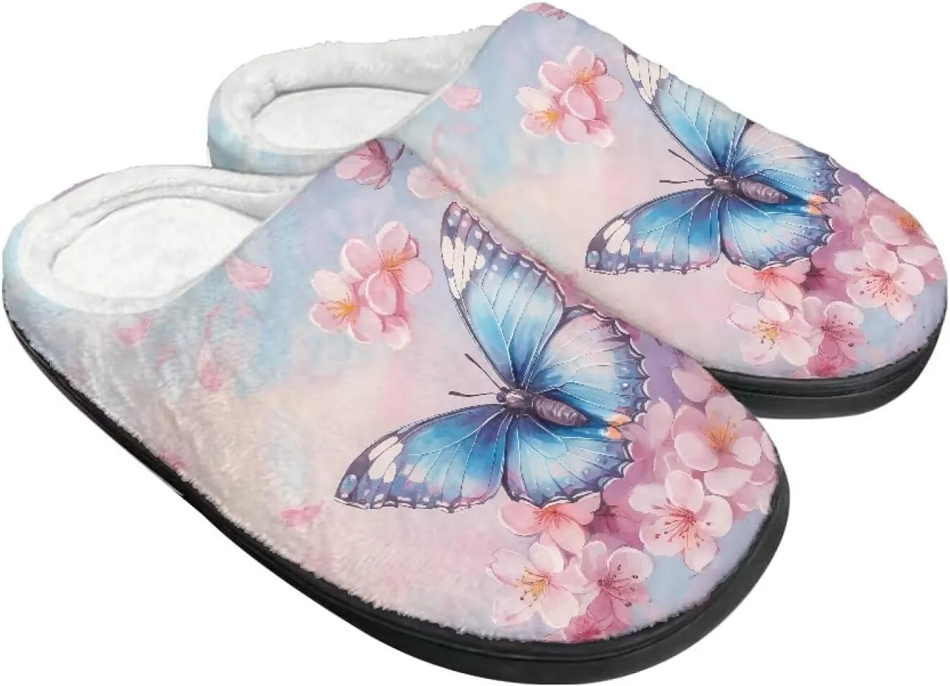 Womens Slippers Comfortable Non-slip Warm Fuzzy Slippers