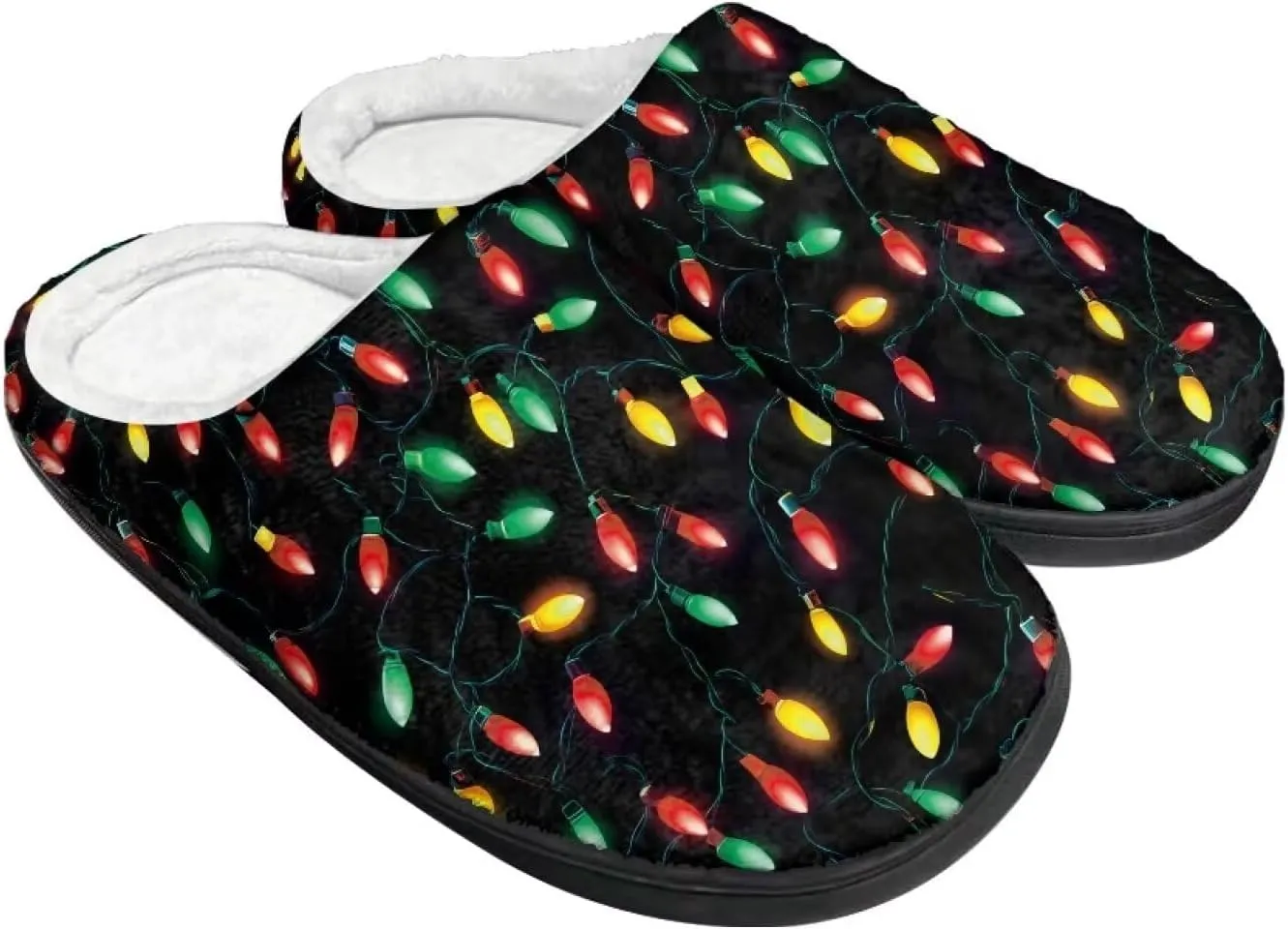Womens Slippers Comfortable Non-slip Warm Fuzzy Slippers