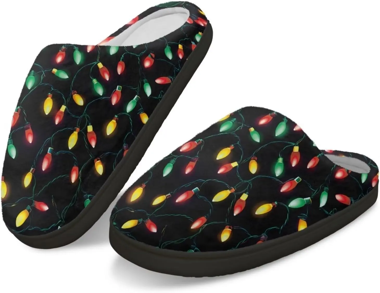 Womens Slippers Comfortable Non-slip Warm Fuzzy Slippers