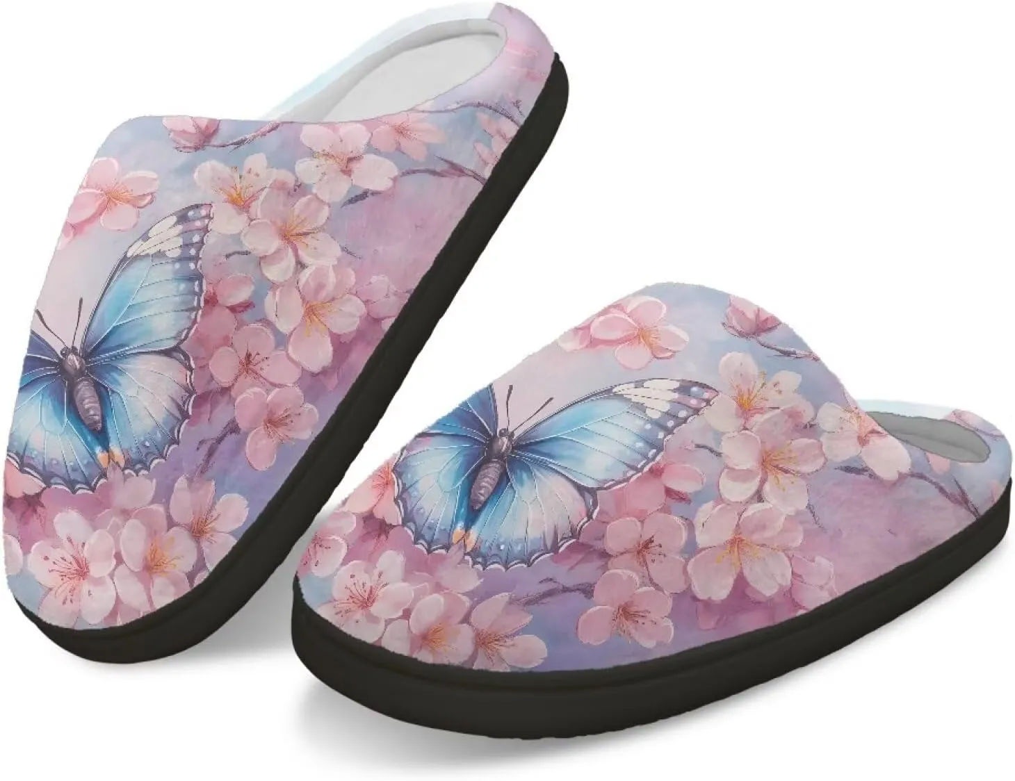 Womens Slippers Comfortable Non-slip Warm Fuzzy Slippers