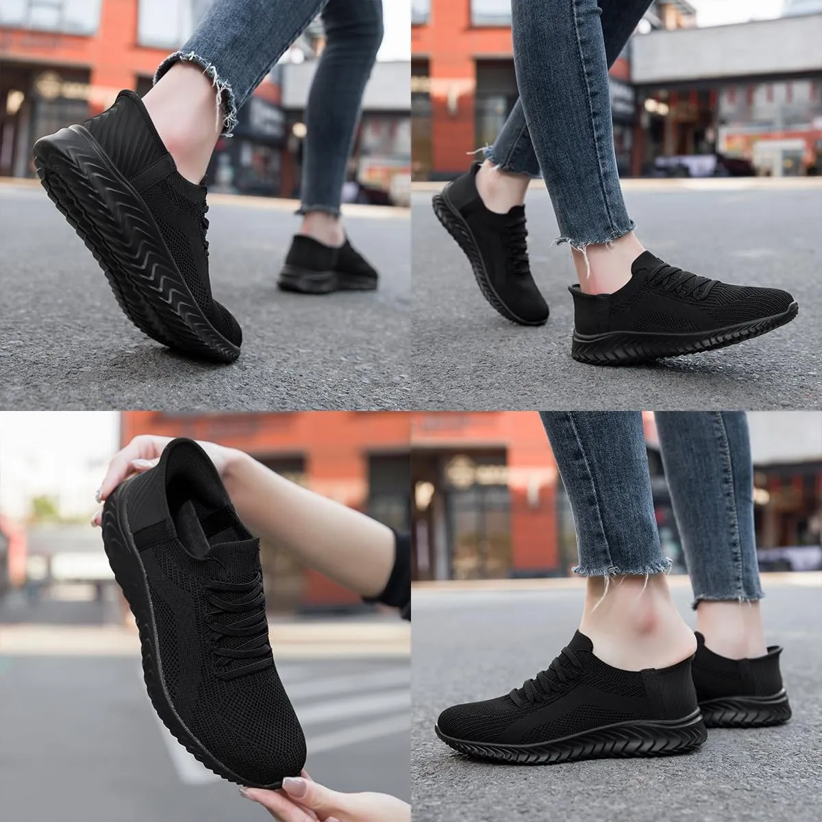 Women's Walking Shoes Casual Tennis Slip On Sneakers Lightweight Comfortable Fashion Shoes for Women