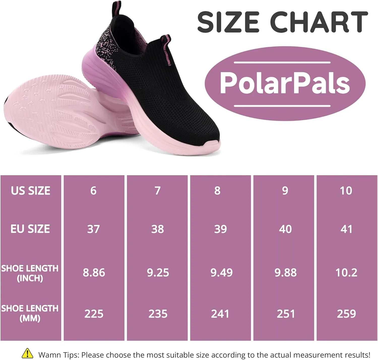 Womens Walking Shoes Slip On Running Tennis Sneakers Comfortable Lightweigt Athletic Shoes