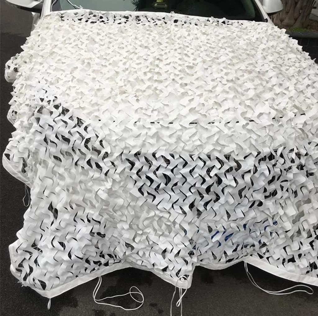Woodland Camouflage Netting,Jungle Military White Camo Net Sunscreen Nets for Wildlife Hunting, Photography, Car Sun Shade, Leisure Camping, Bars