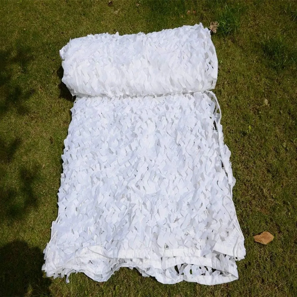 Woodland Camouflage Netting,Jungle Military White Camo Net Sunscreen Nets for Wildlife Hunting, Photography, Car Sun Shade, Leisure Camping, Bars