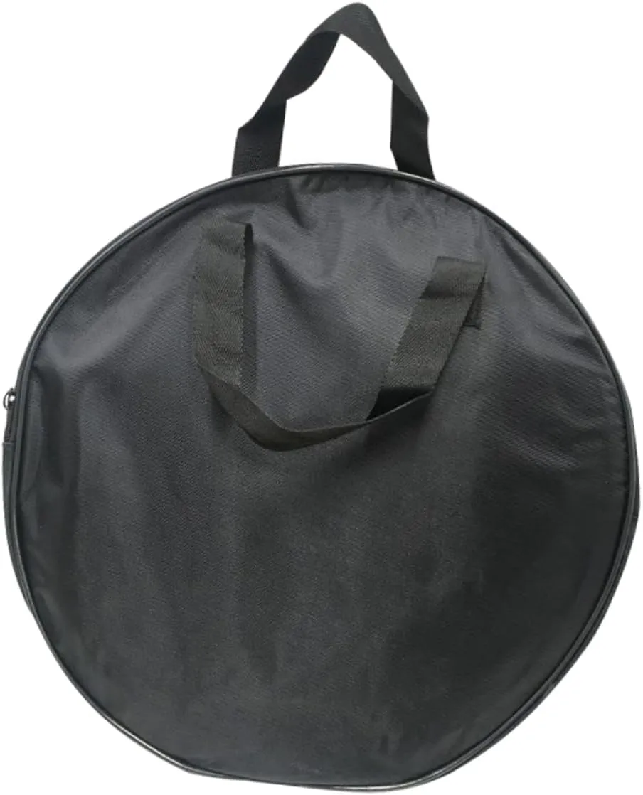 Yardwe Drum Pad Bag with Handle Durable Oxford Cloth Snare Bag for Easy Carrying and Protection for Travel and Performance Black Drum Cases