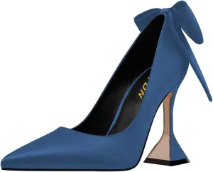 YDN Women's Pointy Toe Slip on Pumps Special High Heels Party Prom Dress Ladies Shoe Size 4-16 US