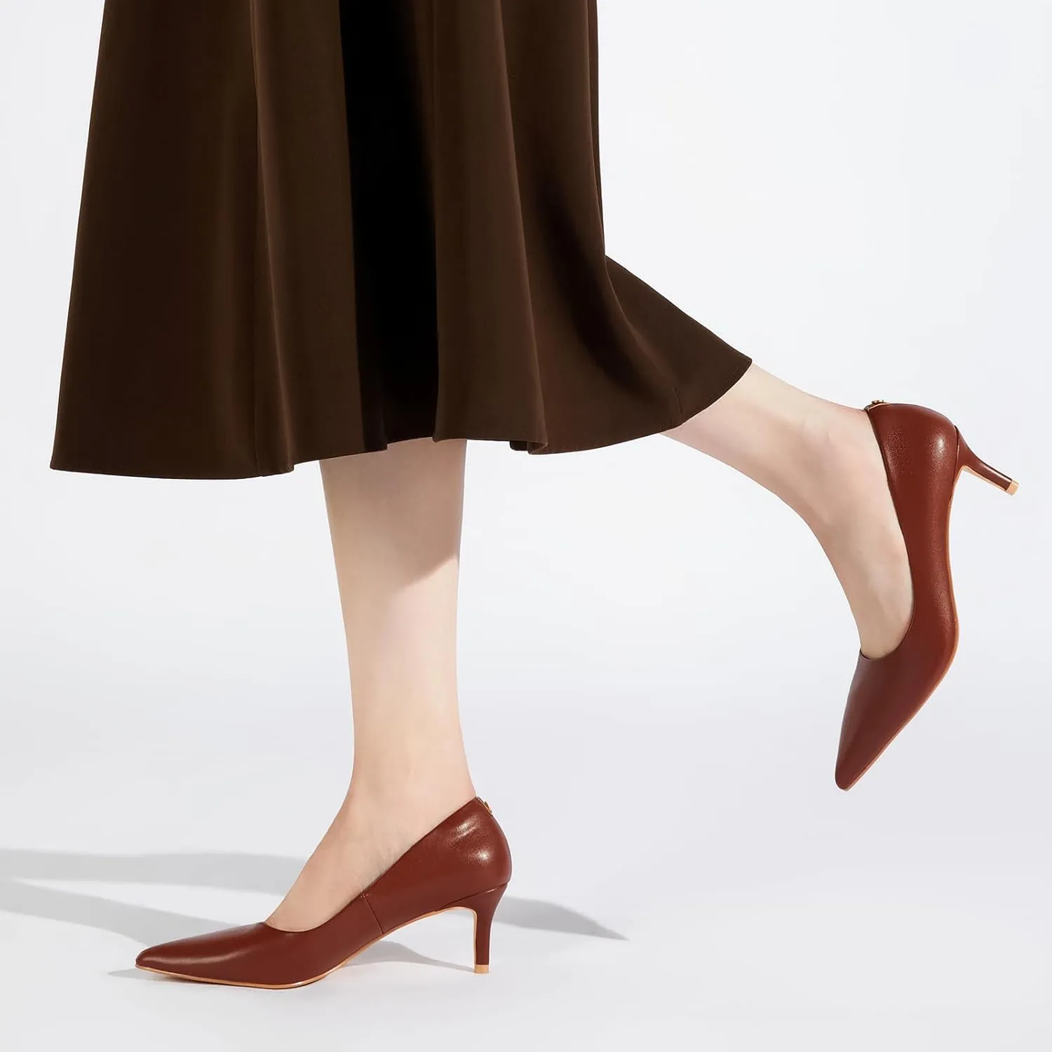 ZURIN Women's Pointed Toe Comfortable Stiletto Heels Closed Toe Dress Pumps Shoes for Wedding Work Office Business